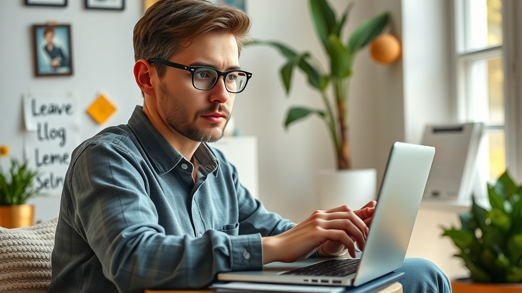 engaged reader scrolling vibrant blog to boost engagement
