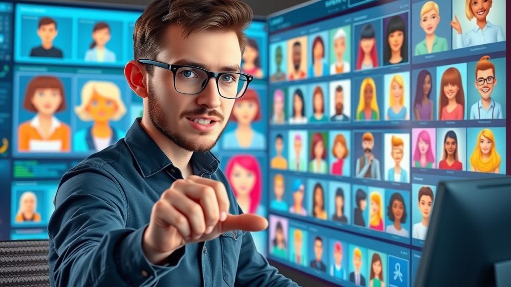 personalizing blog content for lead generation - marketer segmenting buyer personas on digital board